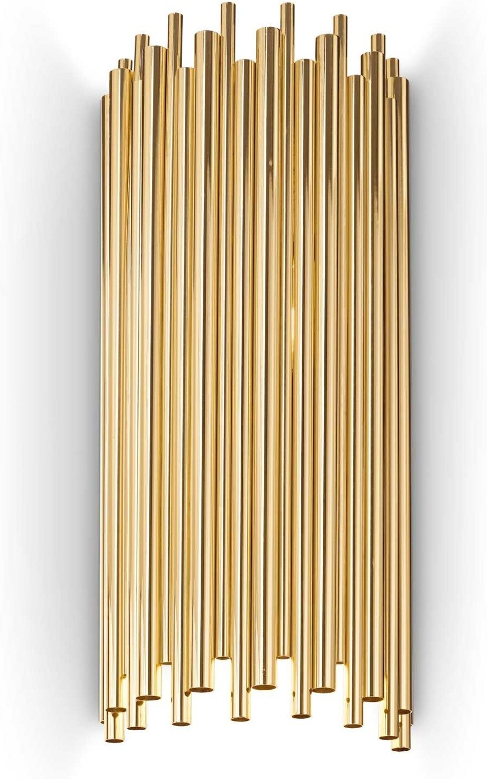 Guldbelagt Væglampe Ideal Lux Pan med 2 E14 Fatninger