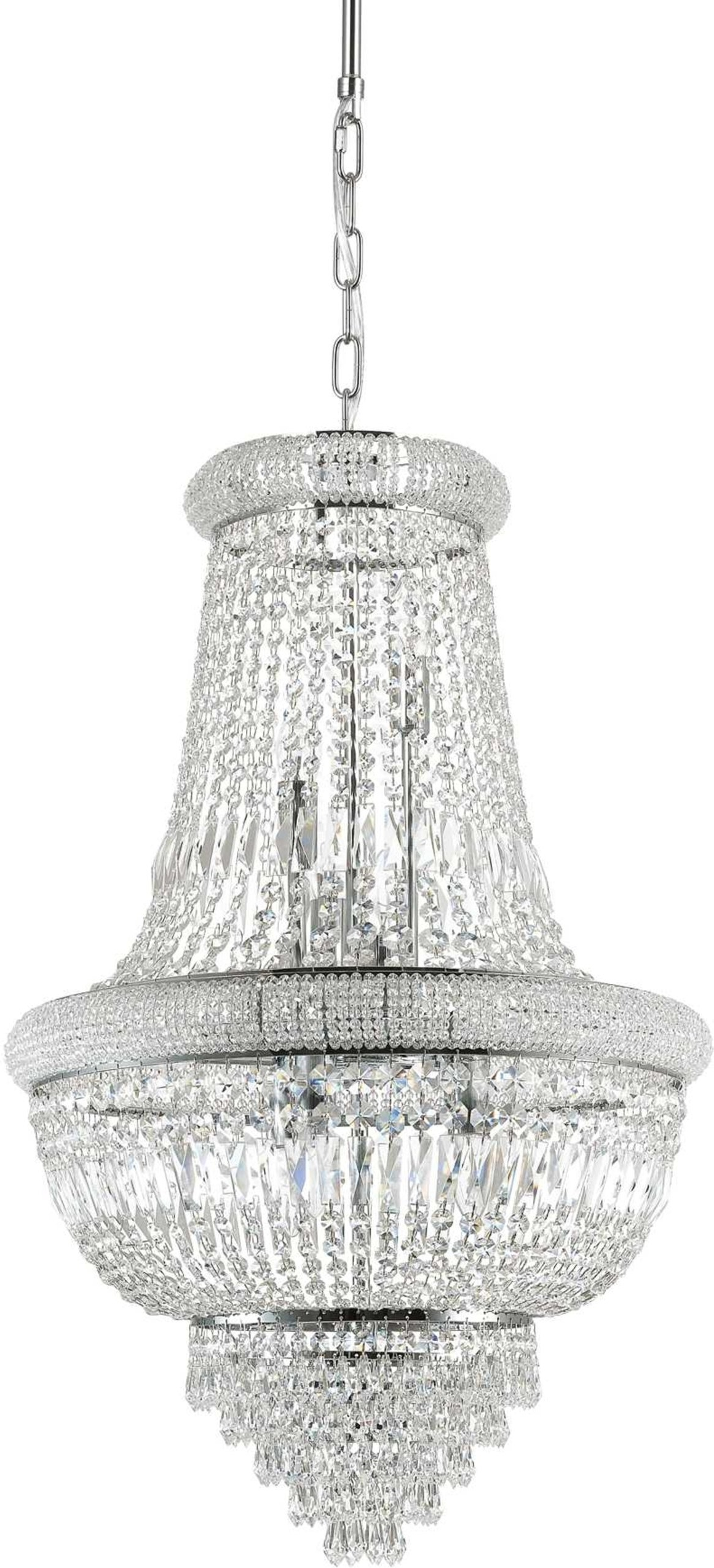 Elegant Pendellampe i Krom og Glas - Ideal Lux Dubai