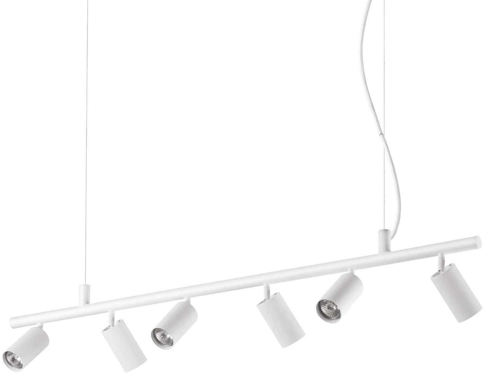 Justérbar Pendellampe i Hvid Metal – Ideal Lux Dynamite