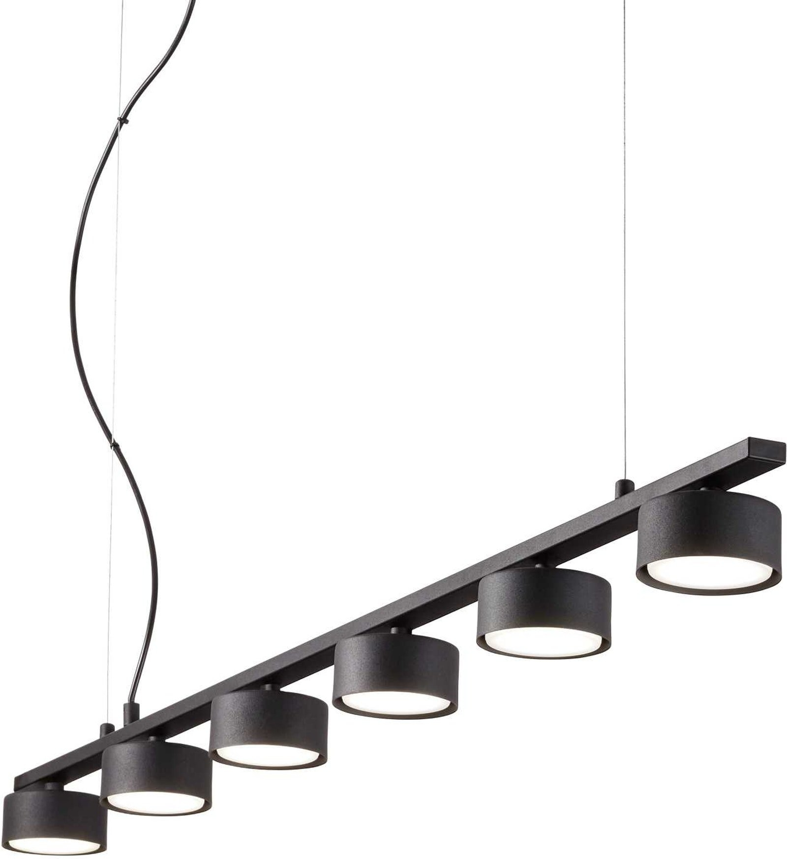 Pendellampe Ideal Lux Minor Sort – Justérbar Højde