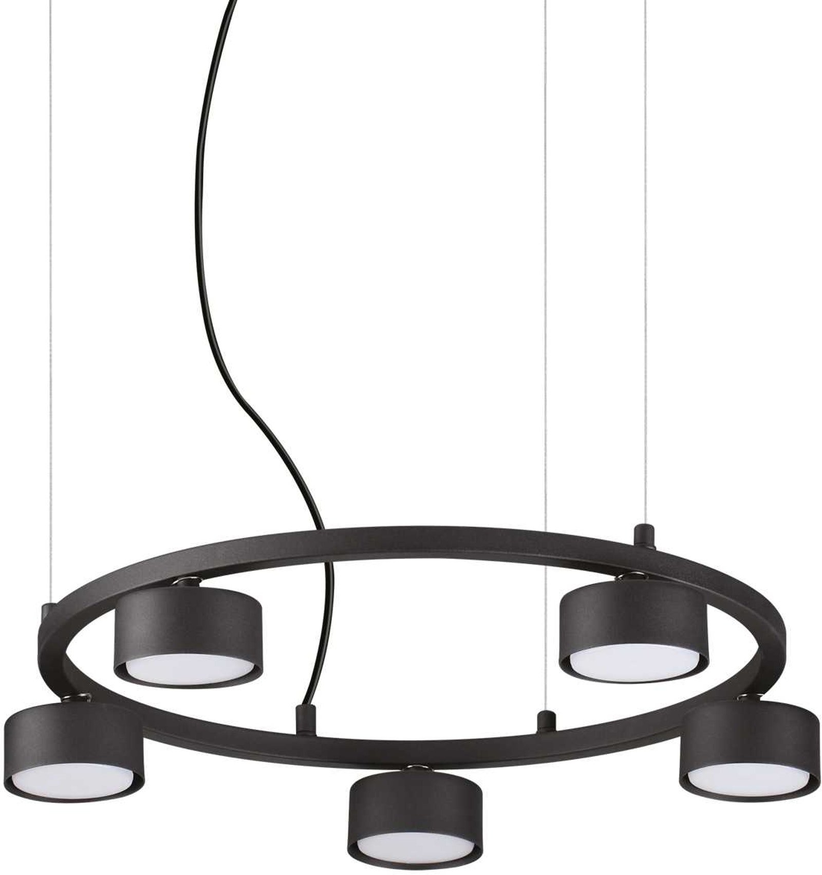 Pendel Lampe Ideal Lux Minor Sort - Justérbar Belysning