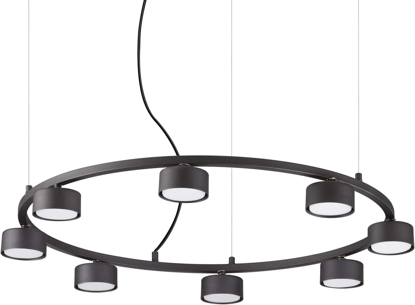 Elegant Pendel Lampe i Sort Metal fra Ideal Lux - Stilfuld Belysning