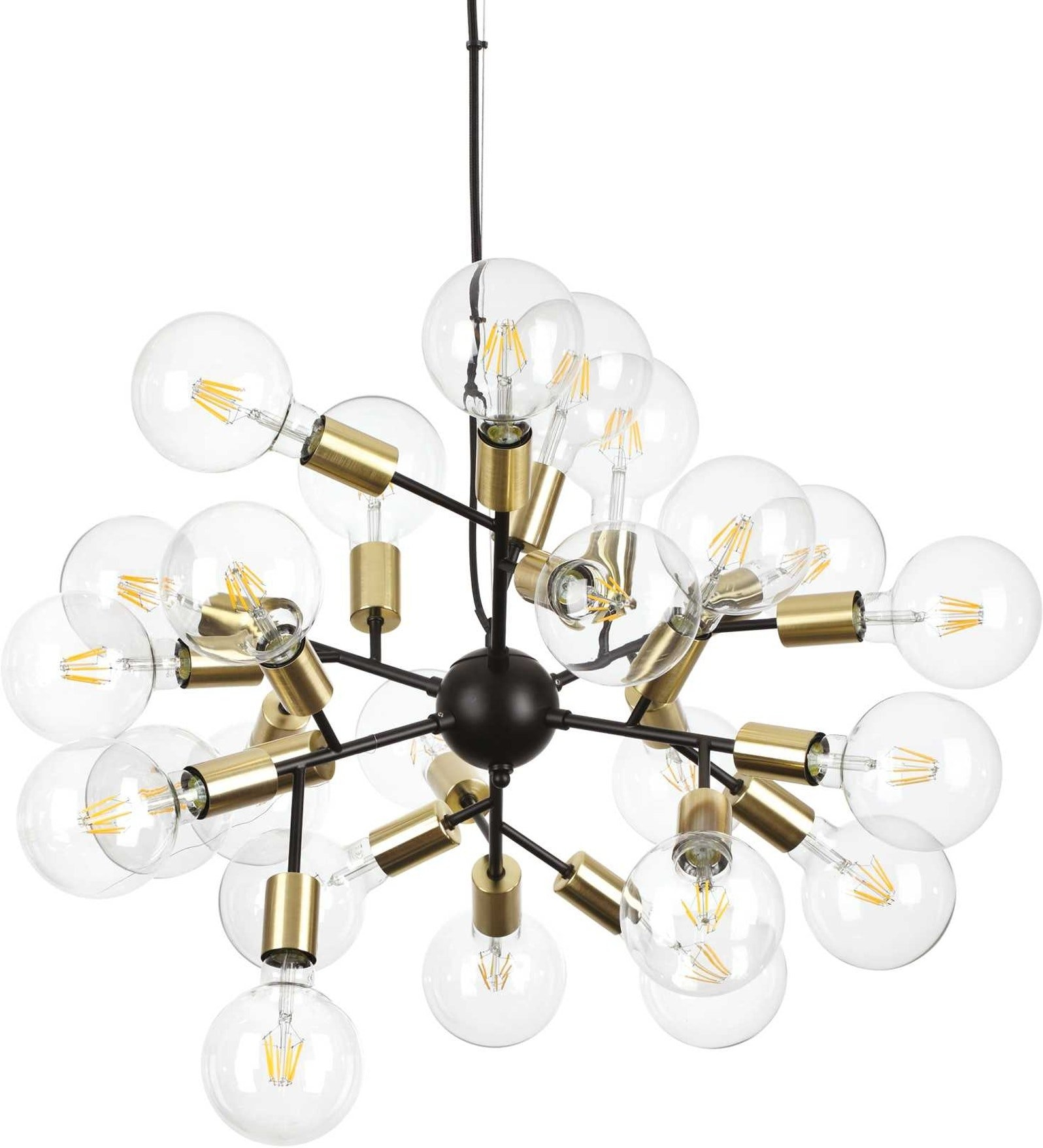 Justerbar Matsort Pendelampe fra Ideal Lux Spark
