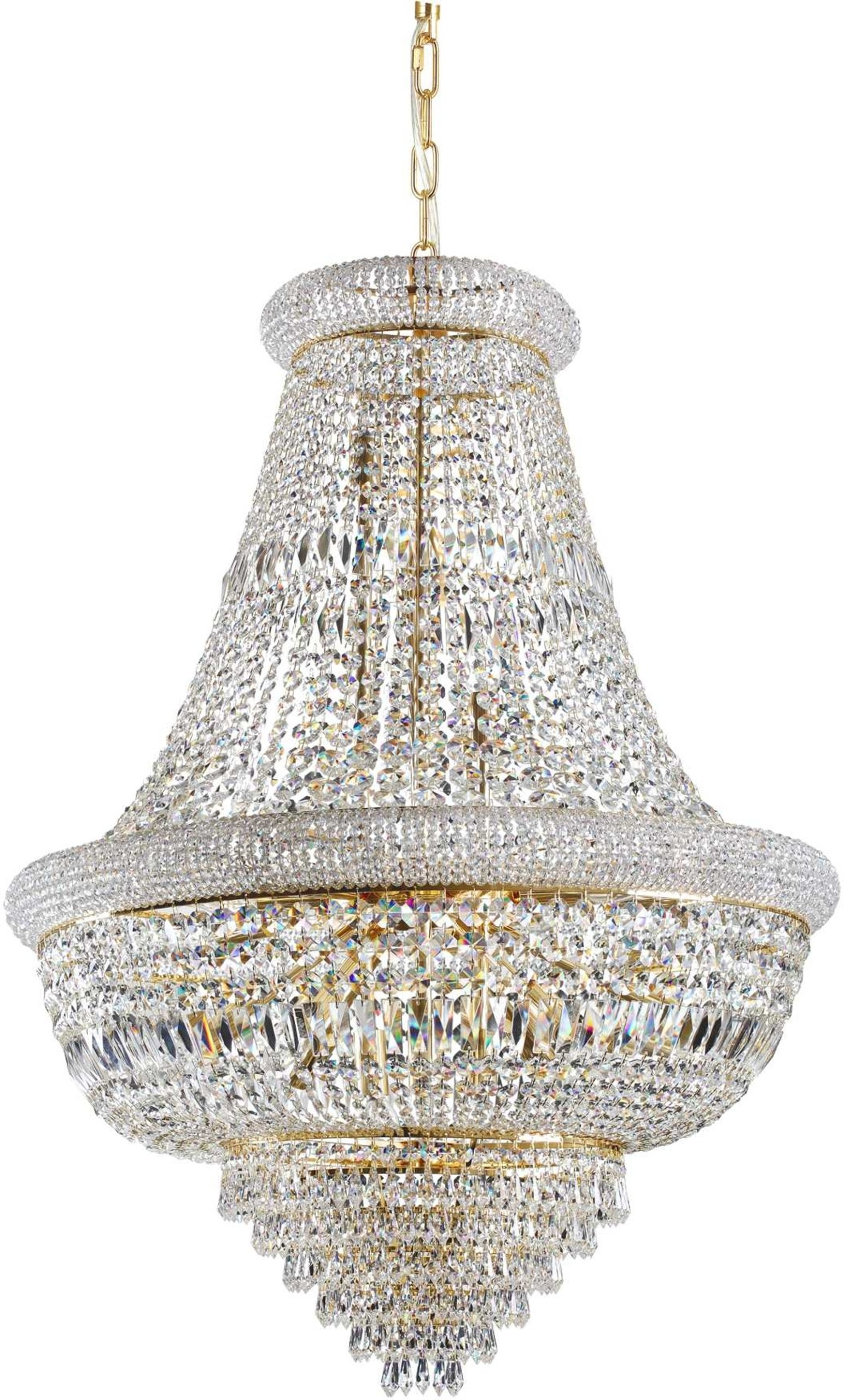 Pendel Lampe Ideal Lux Dubai i Messing og Krom - Elegance