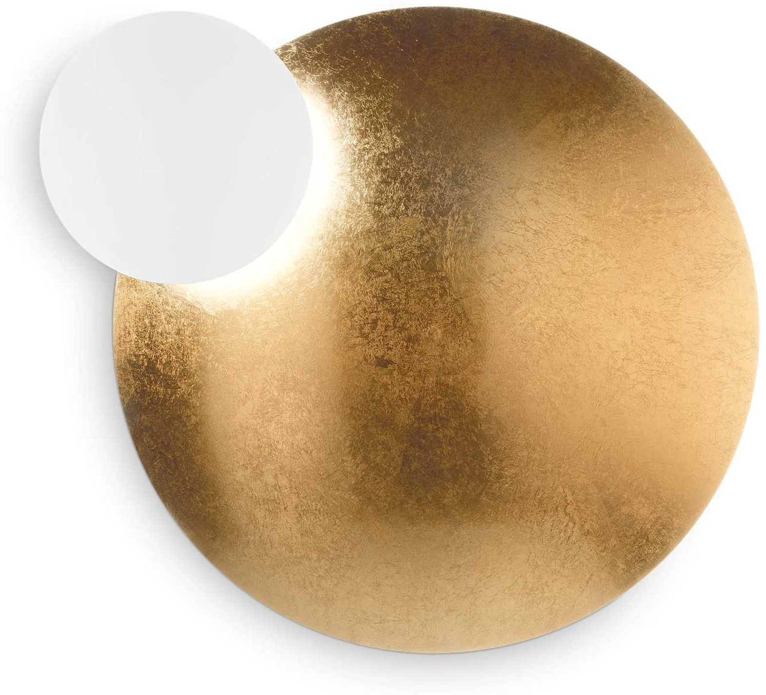 Elegant Væglampe i Guld og Hvid - Ideal Lux Eclissi