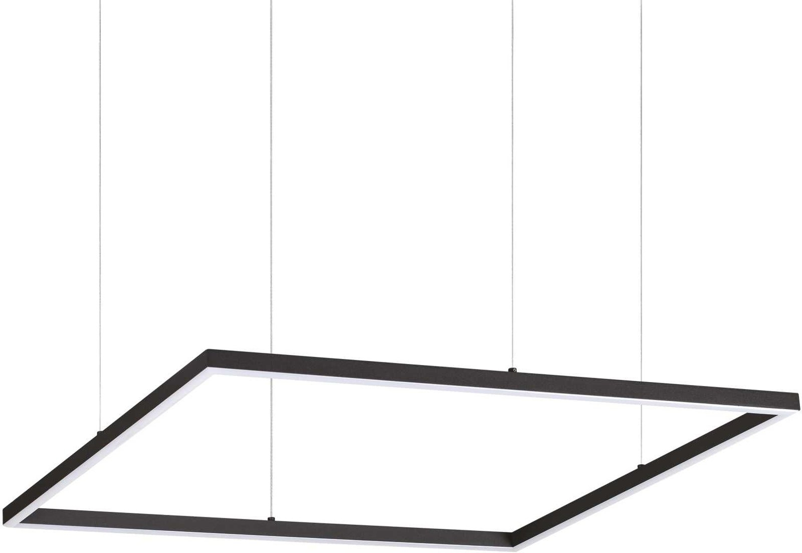 Pendellampe Ideal Lux Oracle Slim - Sort LED med Justerbar Højde