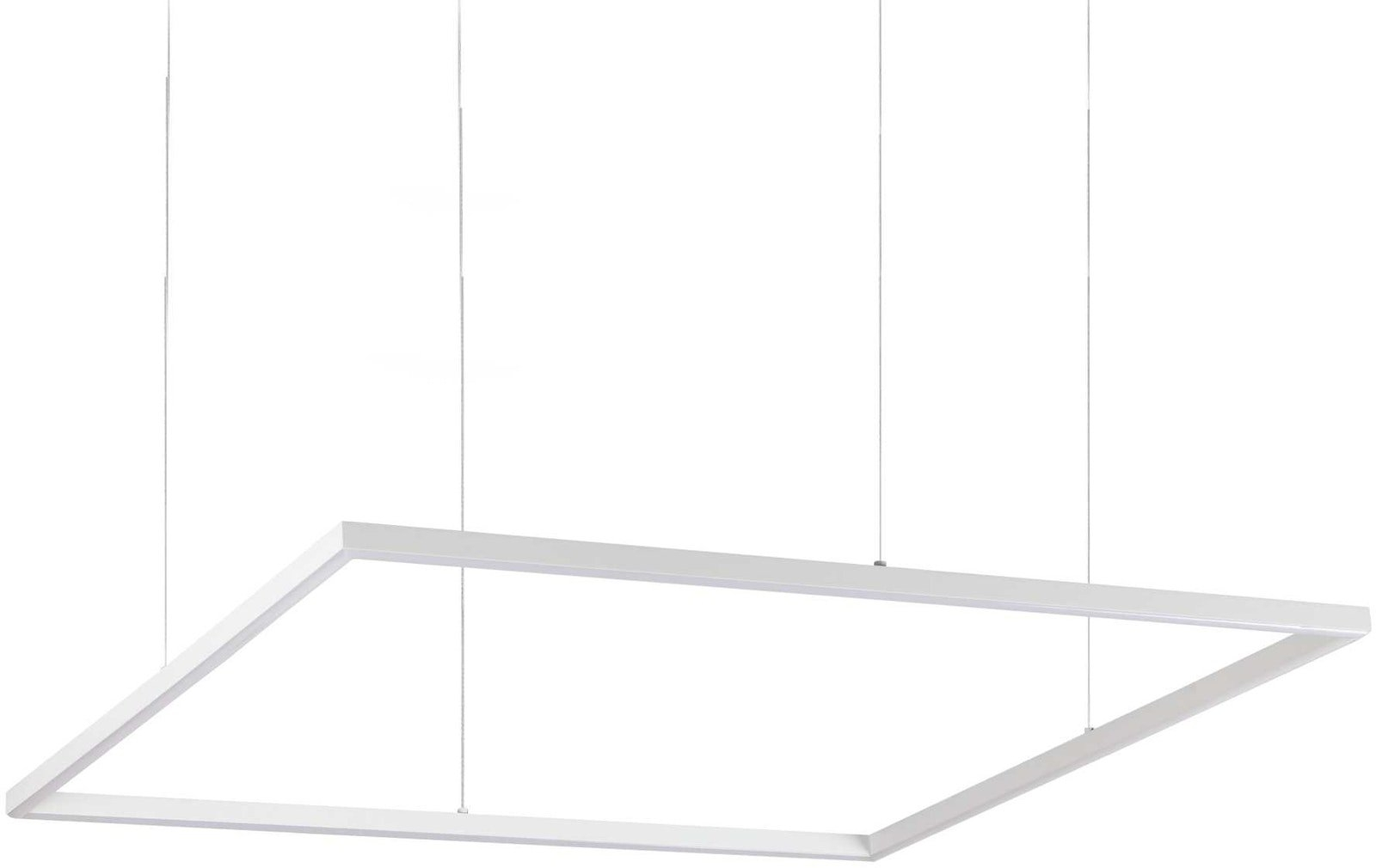 Justerbar Pendel Lampe Ideal Lux Oracle Slim Hvid LED