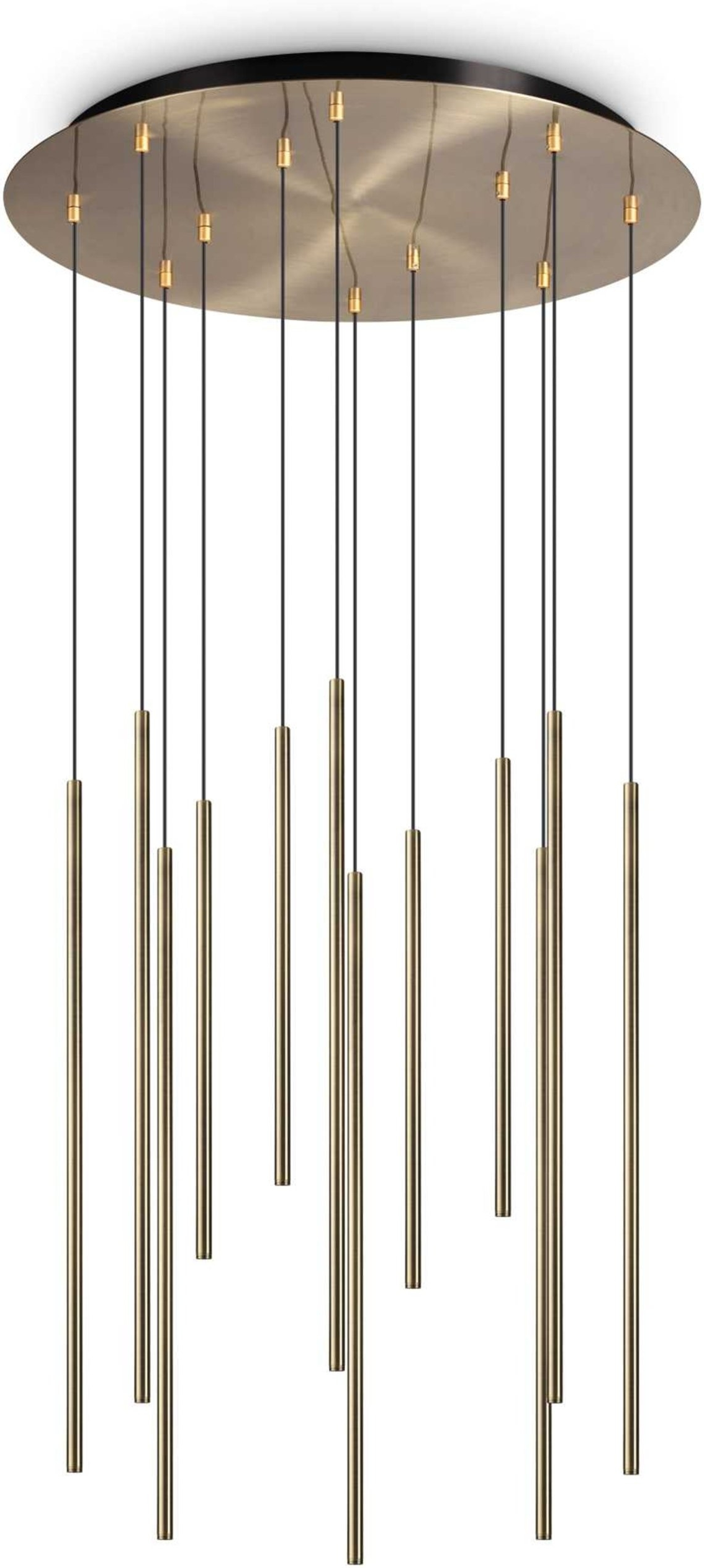 Elegant Pendellampe Ideal Lux Filo Ø600 i Messingdesign