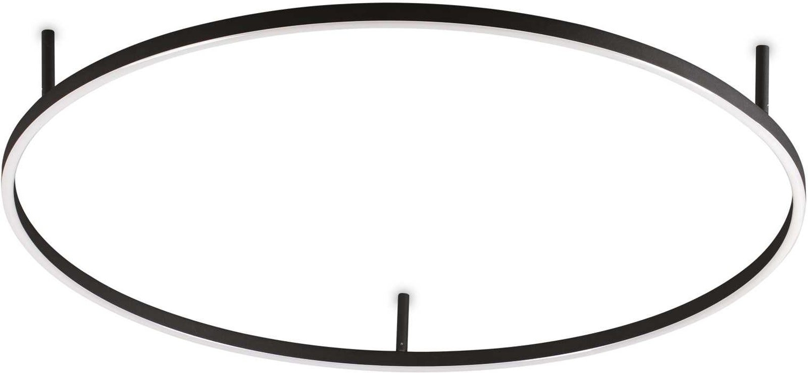 Elegant Sort LED Væglampe - Ideal Lux Oracle Slim
