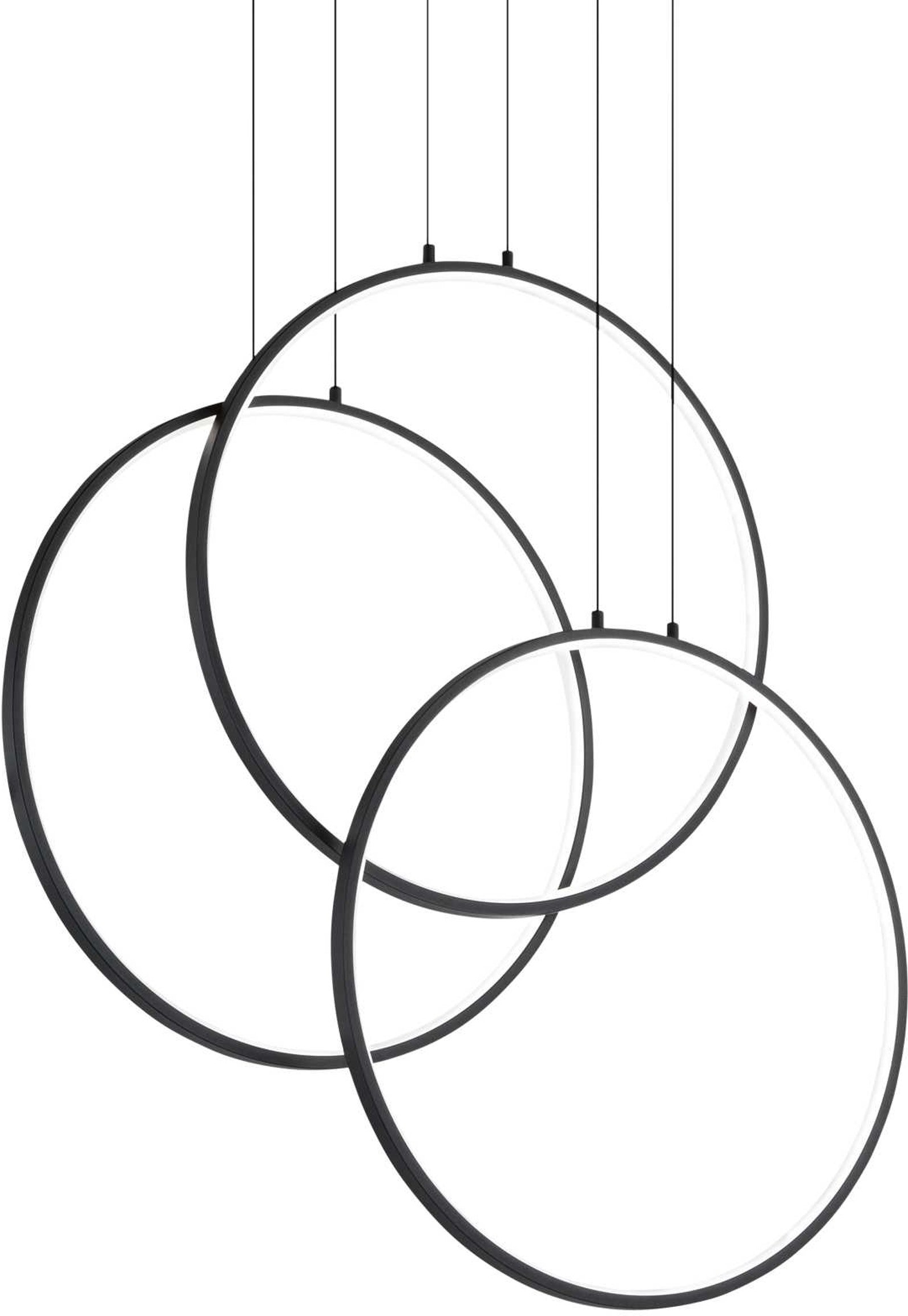 Pendellampe Ideal Lux Frame i Sort Aluminium – Elegant Belysning
