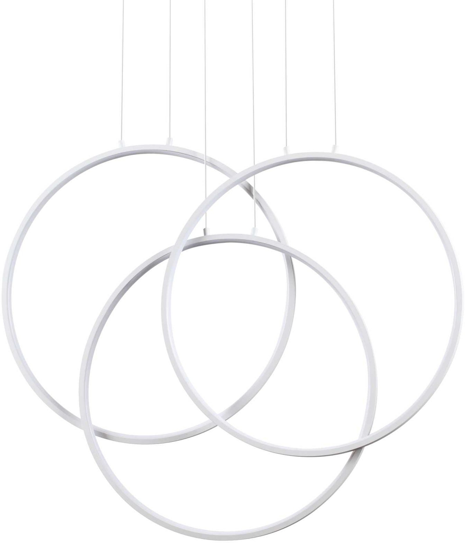 Justerbar Pendellampe i Hvid Aluminium fra Ideal Lux