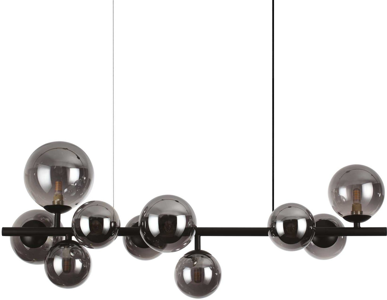 Elegant Pendel- og Loftlampe i Sort Mat fra Ideal Lux