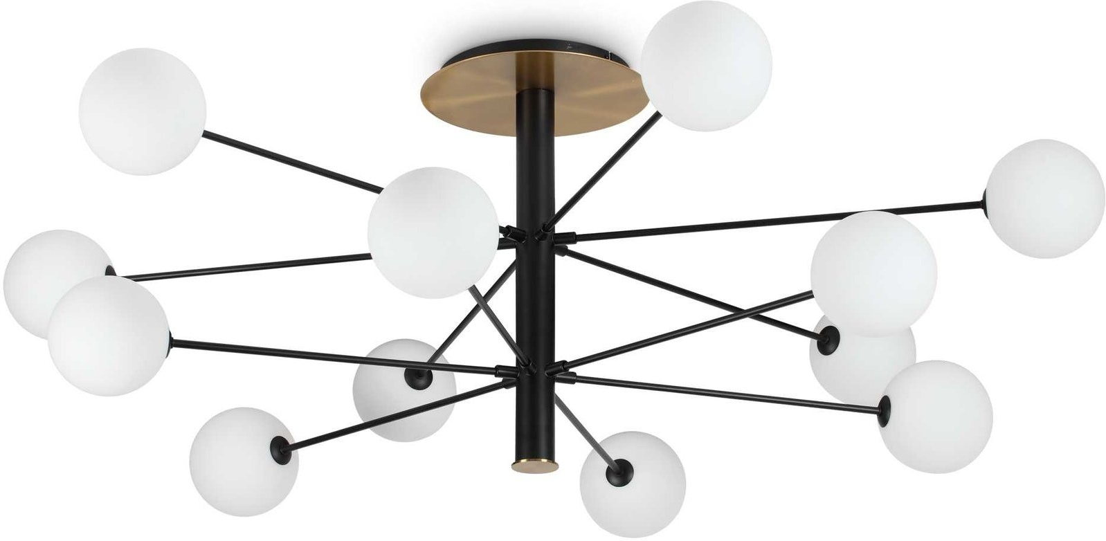 Loftlampe Ideal Lux Cosmopolitan - Elegant Sort Metal & Glas