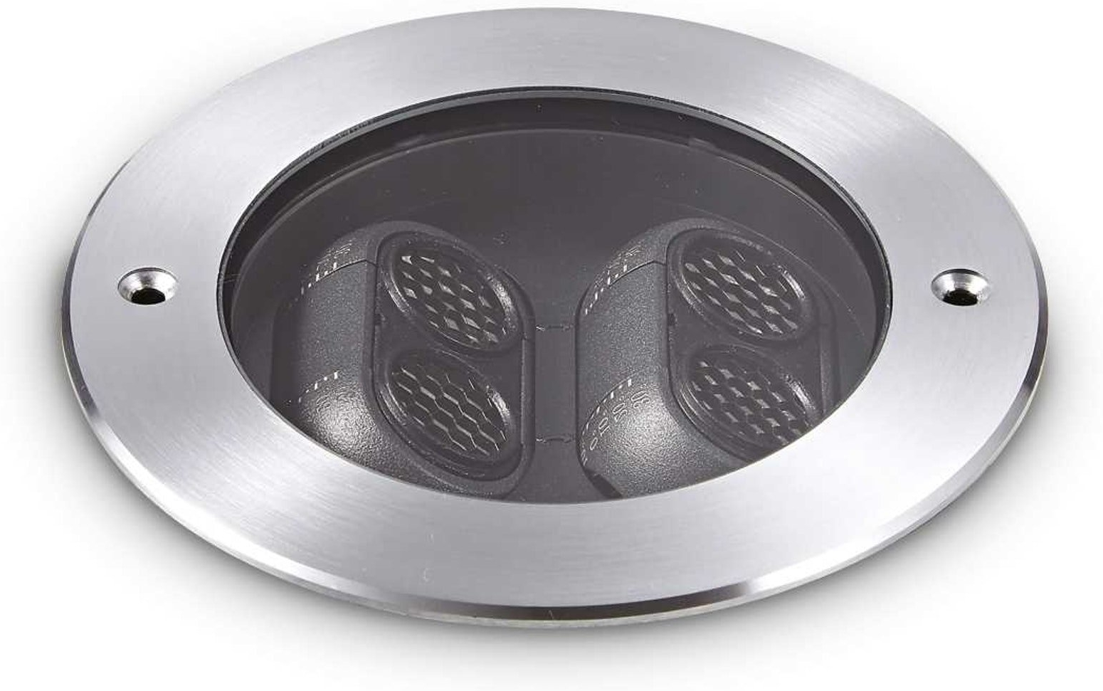 Nedgravningsspot Ideal Lux Taurus - Sort Stål, IP67 LED 860 Lumen