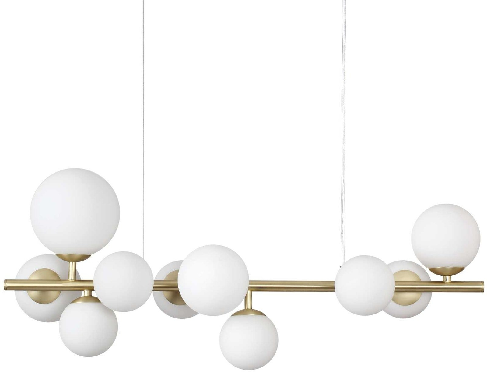 Elegant Pendel Lampe i Messing og Glas fra Ideal Lux