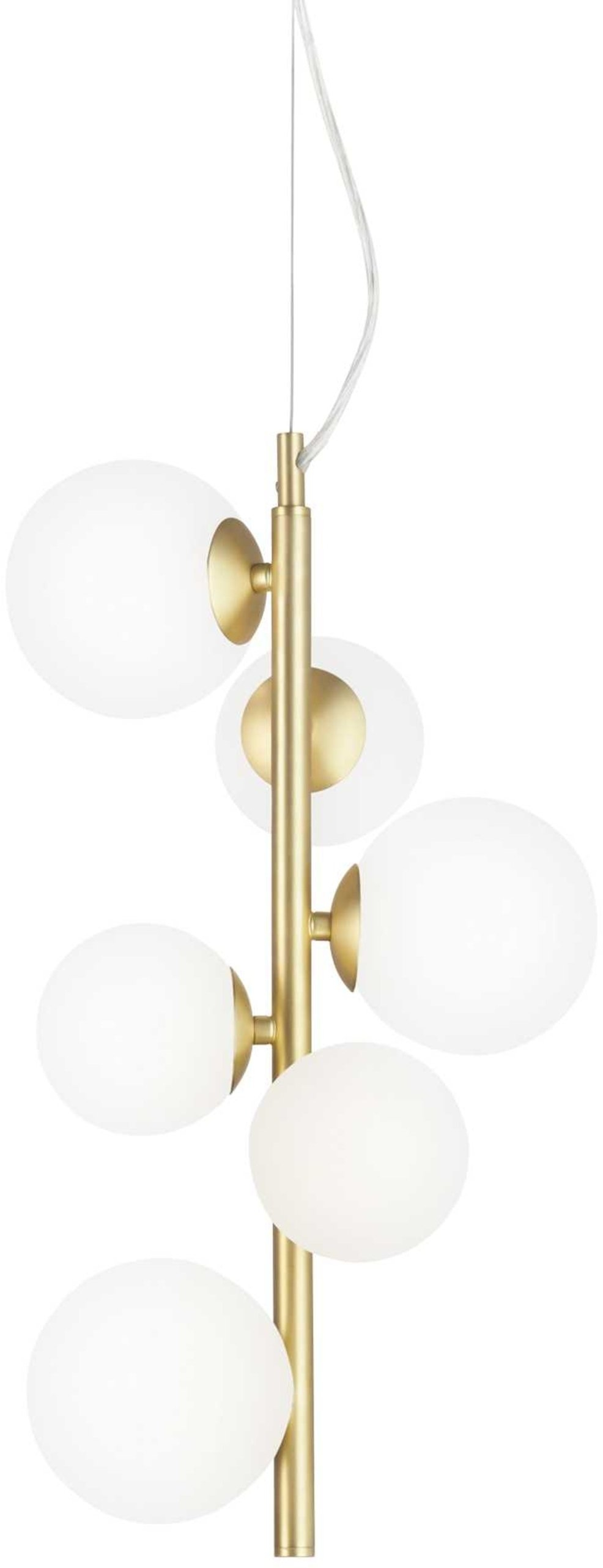 Elegant Messing Pendellampe fra Ideal Lux Perlage