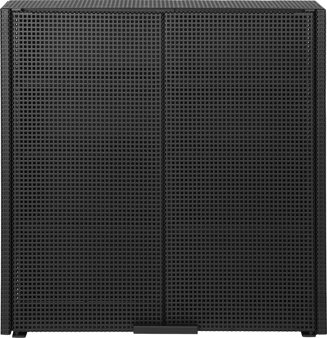 Vægskab Kristina Dam Grid   Sort Pulverlakeret Stål  Minimalistisk Design  60x60x15