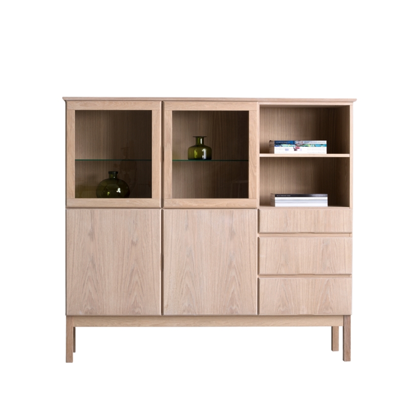 Klim Furniture Reol 2059   Hvidolie 150     180     30     Møbelsalg