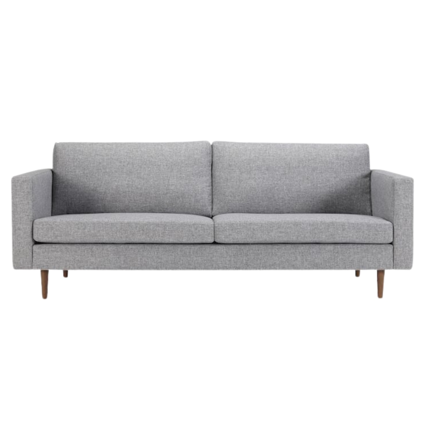 Nordly Linea    Personers Sofa Grå Stof 208     81     87     Møbelsalg