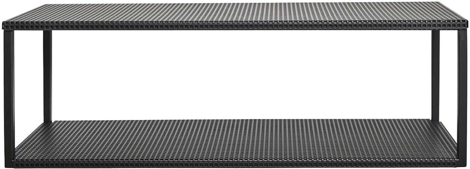 Væghylde Kristina Dam Grid Sort Pulverlakeret Stål 25x75