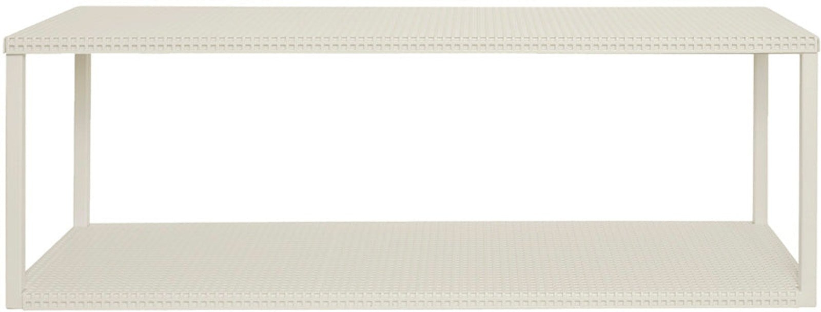 Opbevaringshylde Kristina Dam Grid Stål Beige 75x25x25   Væghylde
