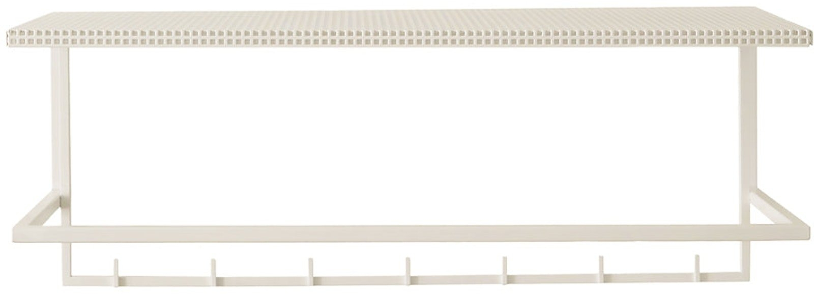Knagerække Kristina Dam Grid Stål Beige 28x75