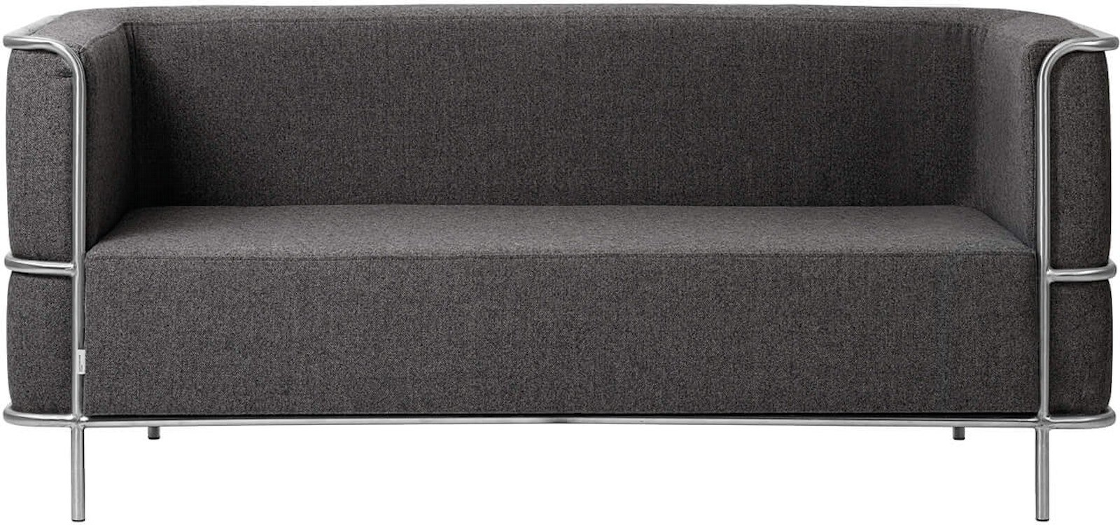 -personers Sofa Kristina Dam Modernist Mørk Grå Uld L164   D77   H70