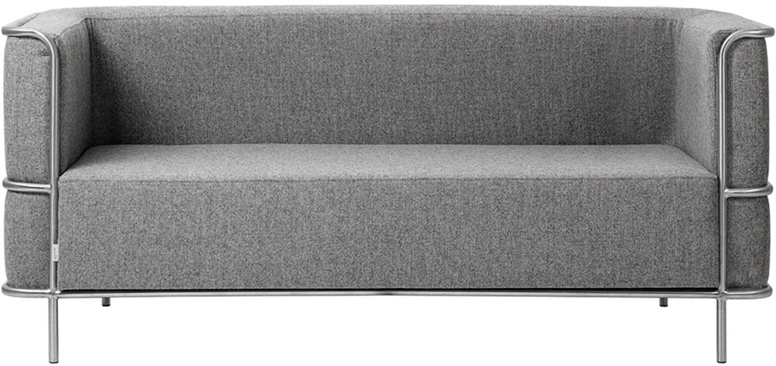 -personers Sofa Kristina Dam Modernist Lys Grå Uld 164x77x70