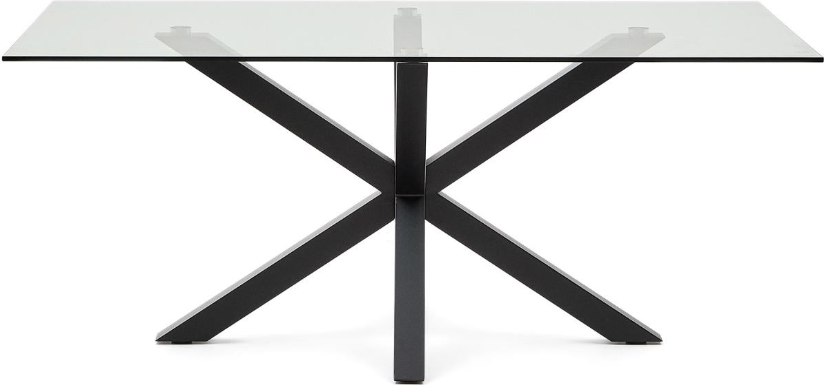 Kave Home Argo Spisebord i Glas og Stål - Elegant Design