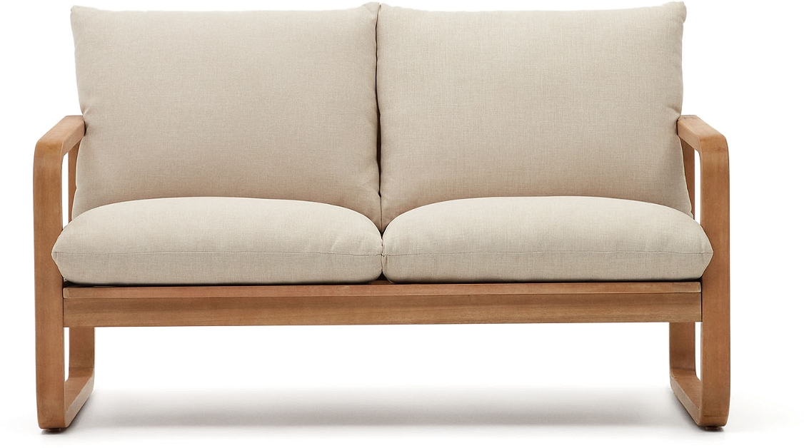 Udendørs 2-personers Sofa i Eukalyptustræ – Vintage Rustik