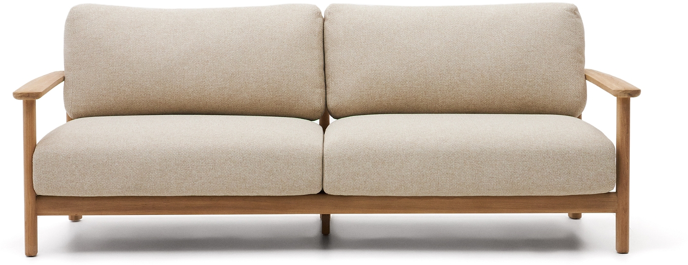 Udendørs  -personers Sofa Kave Home Tirant   Fsc-teaktræ H76xb96xl212
