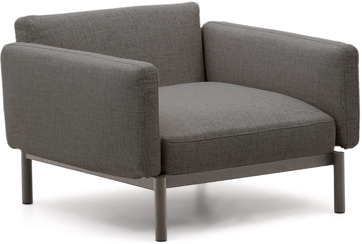 Udendørs  -personers Loungesofa Kave Home Sorells Grafit Aluminium H73ã B113ã L115