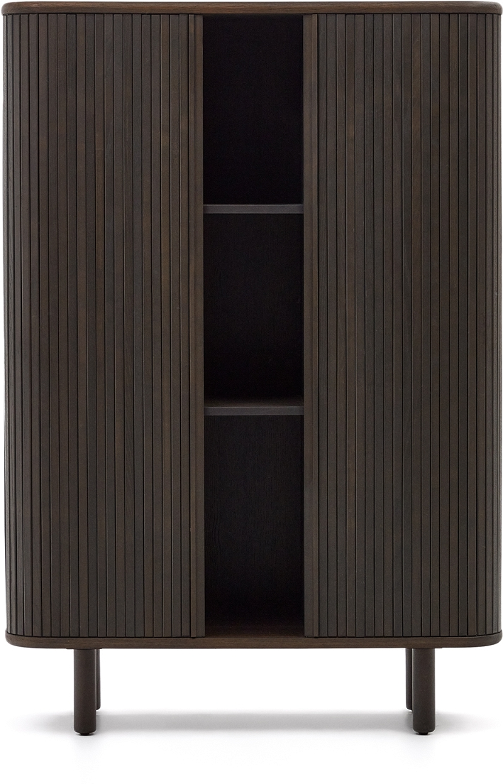 Elegant Mailen Highboard fra Kave Home - Sort Asketræ