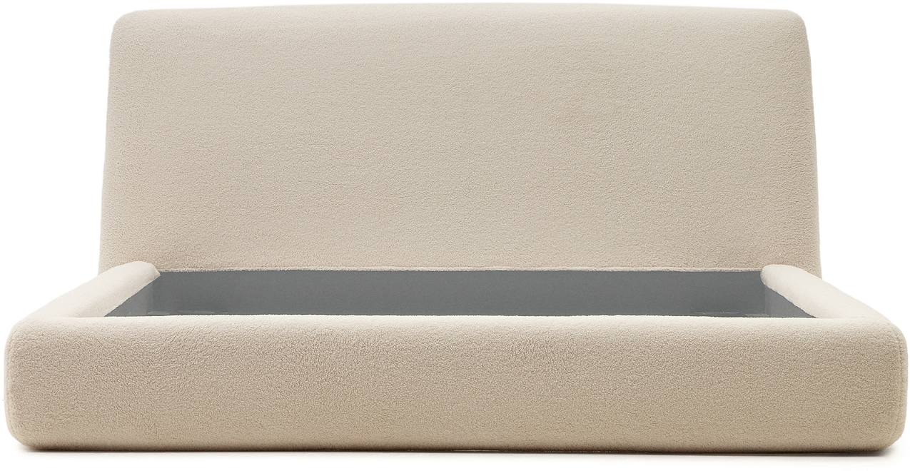 Polstret Dobbeltseng Kave Home Martina Beige 210x230