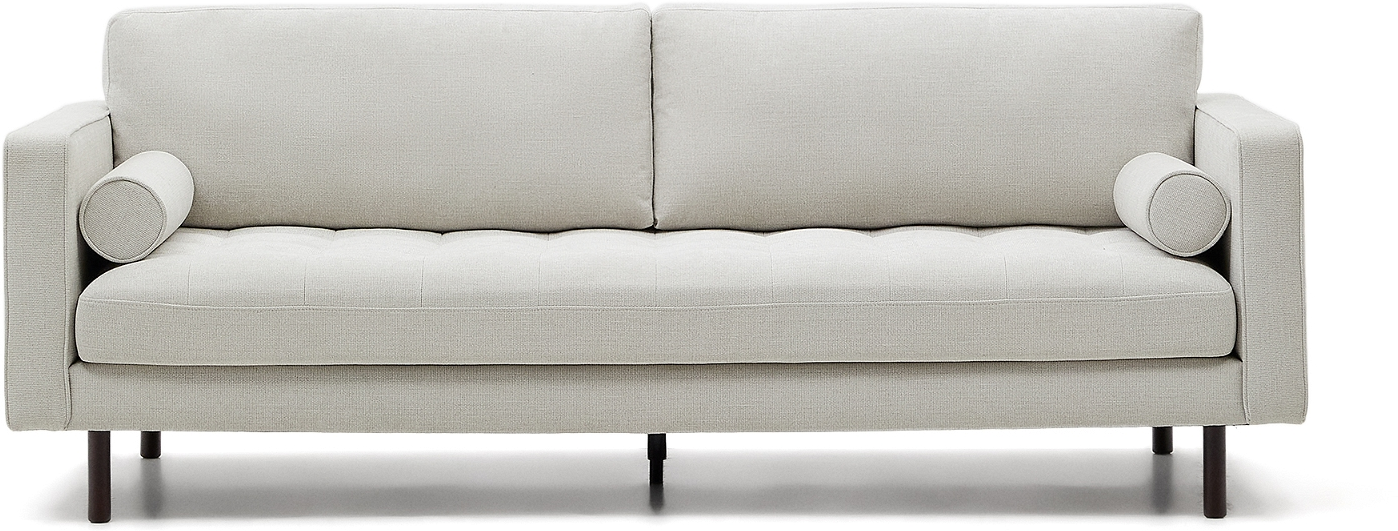 Vintage 3-personers Sofa Kave Home Bogart i Grå Chenille