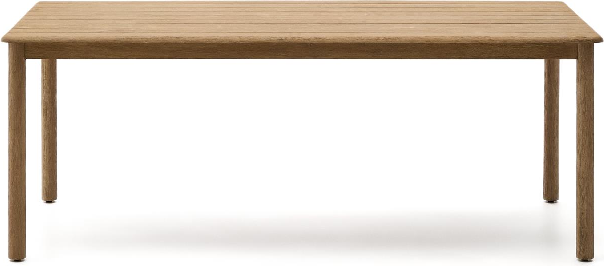 Udendørs Spise-   Havebord Kave Home Sori Massivt Akacietræ 200x100   Brun Rustik