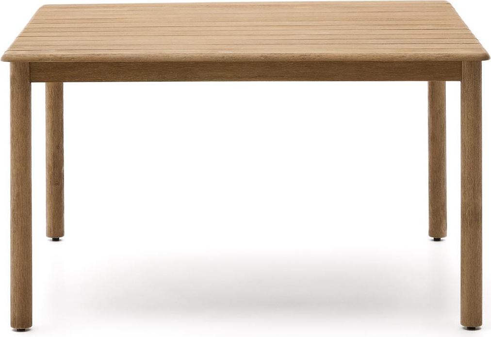 Udendørs Spisebord Kave Home Sori   Massivt Akacietræ 140x140   Børstet Finish  -resistent Brun