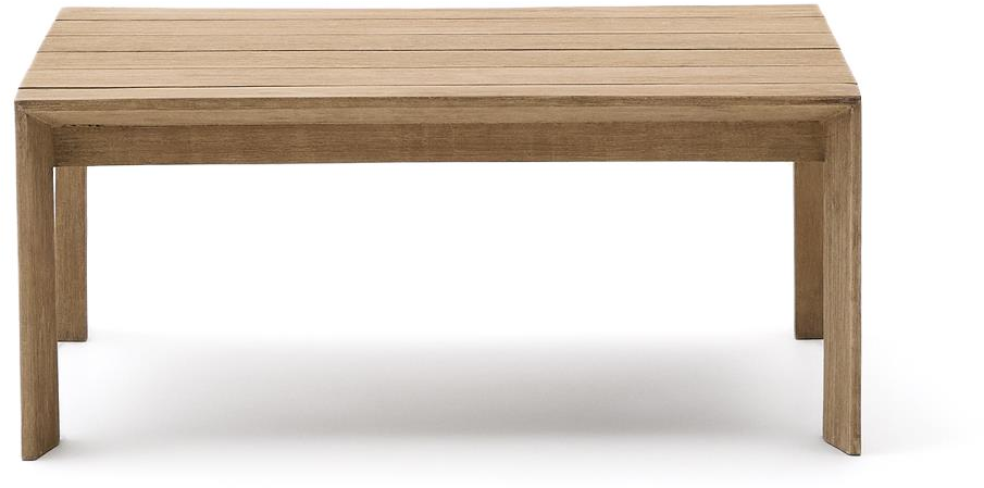 Udendørs Sofabord Kave Home Ambra Massivt Akacietræ 82 5x82     Røget Hvid