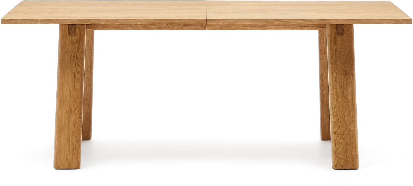 Udtrækkeligt Spisebord Kave Home Arlen i Egetræ 200x95 cm
