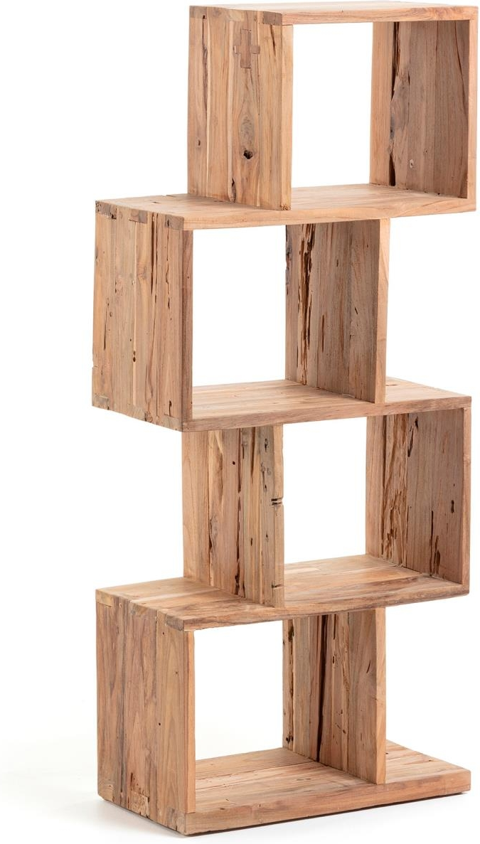 Opbevaringsreol Kave Home Aroba Moderne Rustik 100  Genbrugteak Naturlig Finish 132x30x55