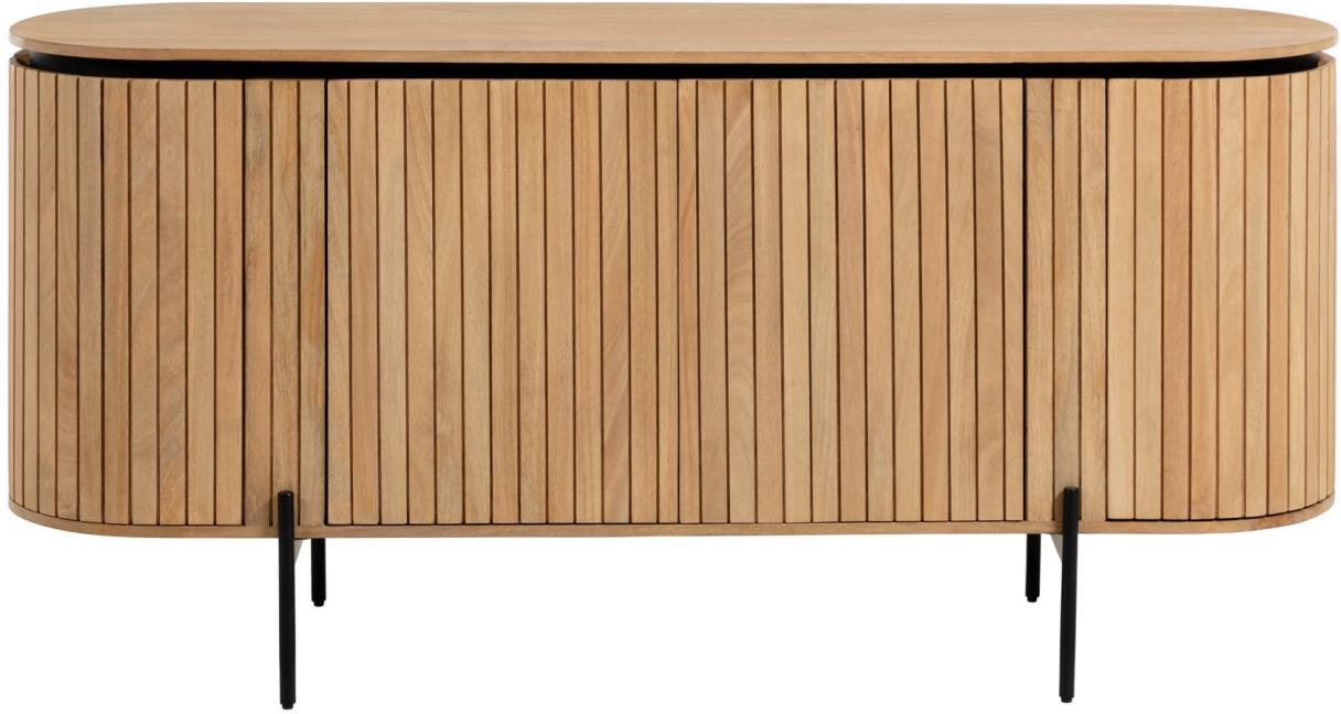 Skænk Kave Home Licia   Massiv Mangotræ   Akacietræ Nordic-modern Opbevaringsskænk H80ã B45ã L170
