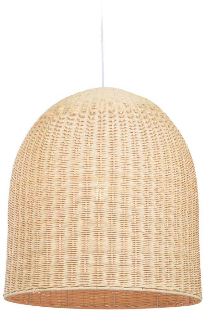 Pendel Lampe Kave Home Druciana Håndvævet Naturfibre Rattan Kolonialt Design