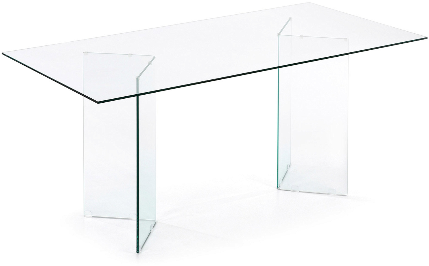 Kave Home Burano Spisebord i Hærdet Glas – Moderne Elegance