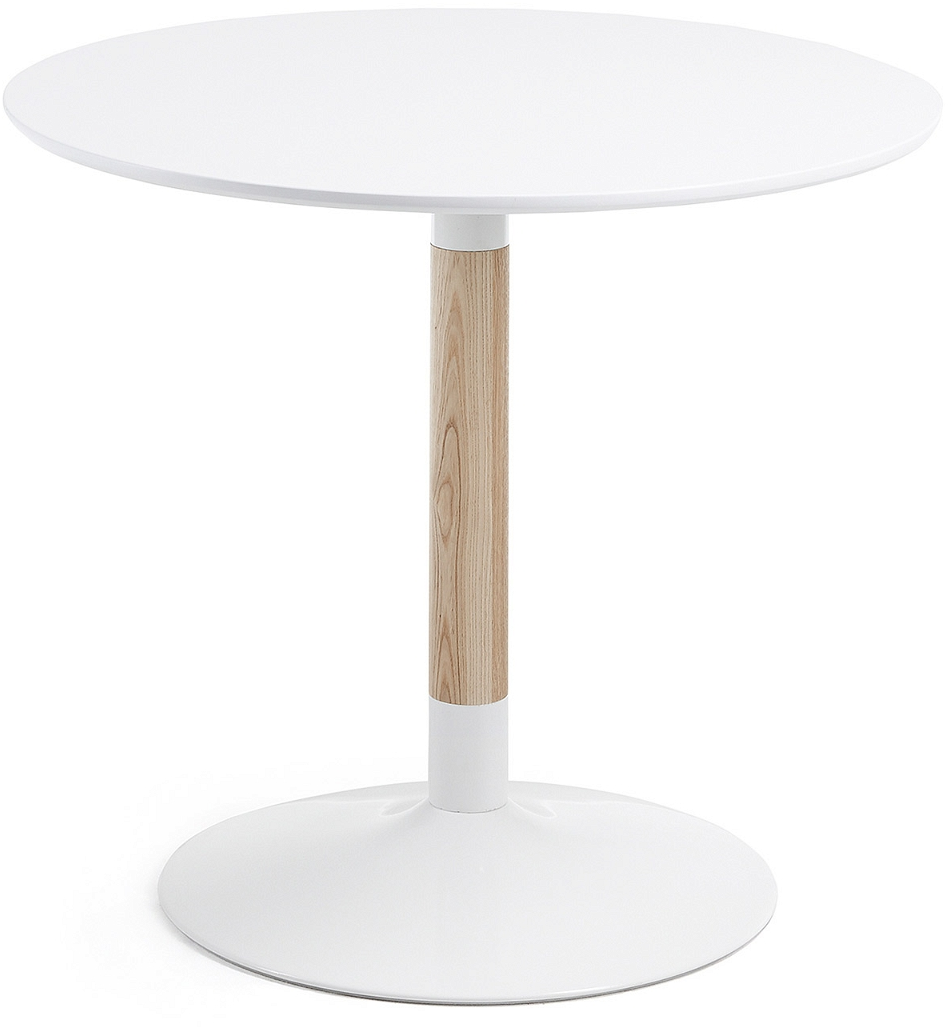 Moderne Rundt Spisebord Kave Home Trick - Hvid Ø90 cm