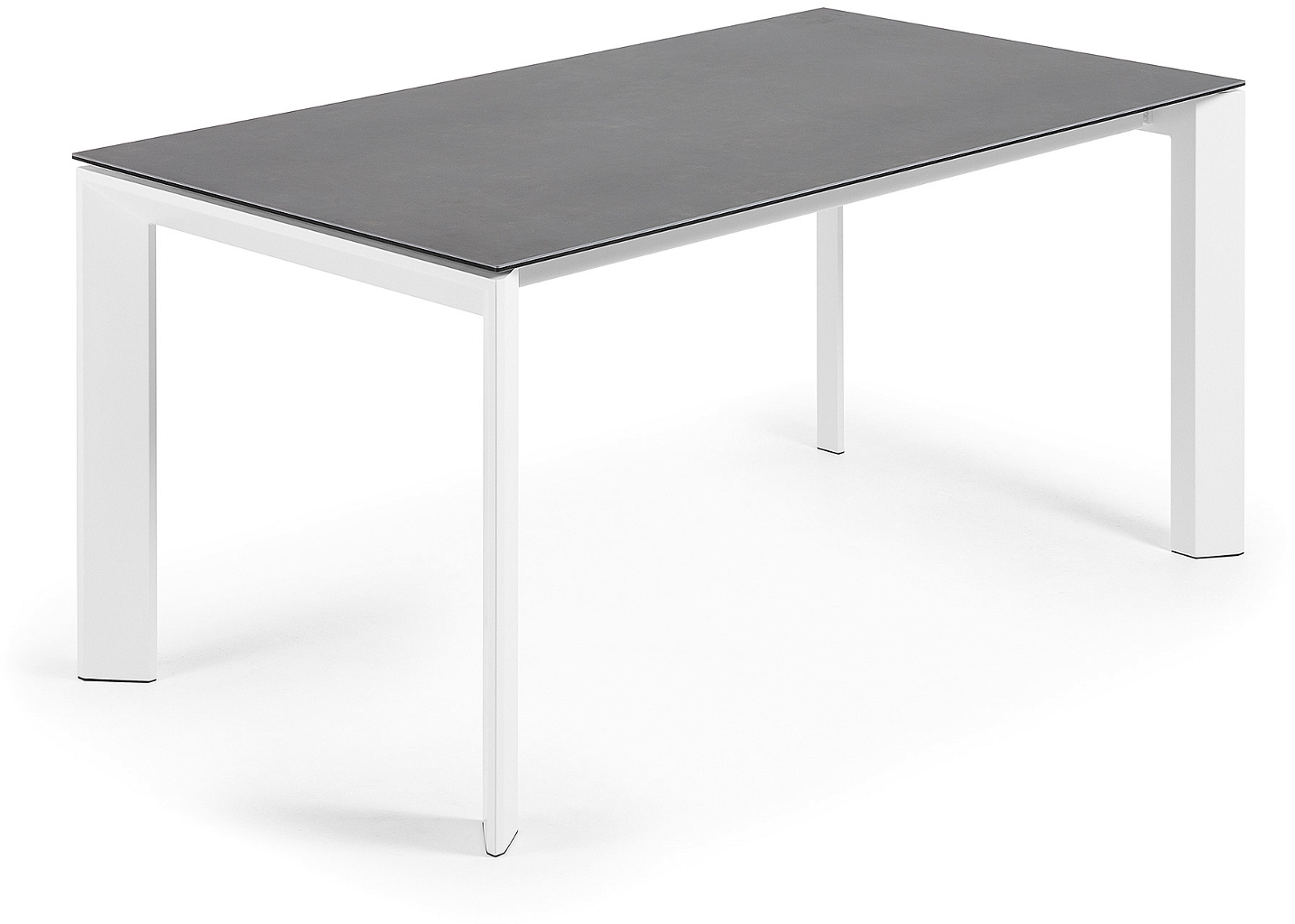 Kave Home Axis Udtræksbord i Mørkegrå og Hvid - Elegant Design