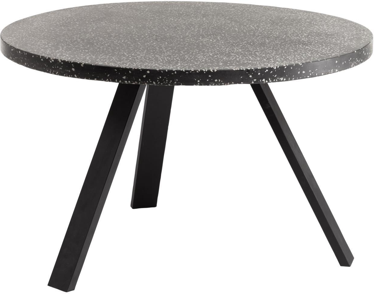 Sort Terrazzo Rundt Udendørs Spisebord – Kave Home Shanelle
