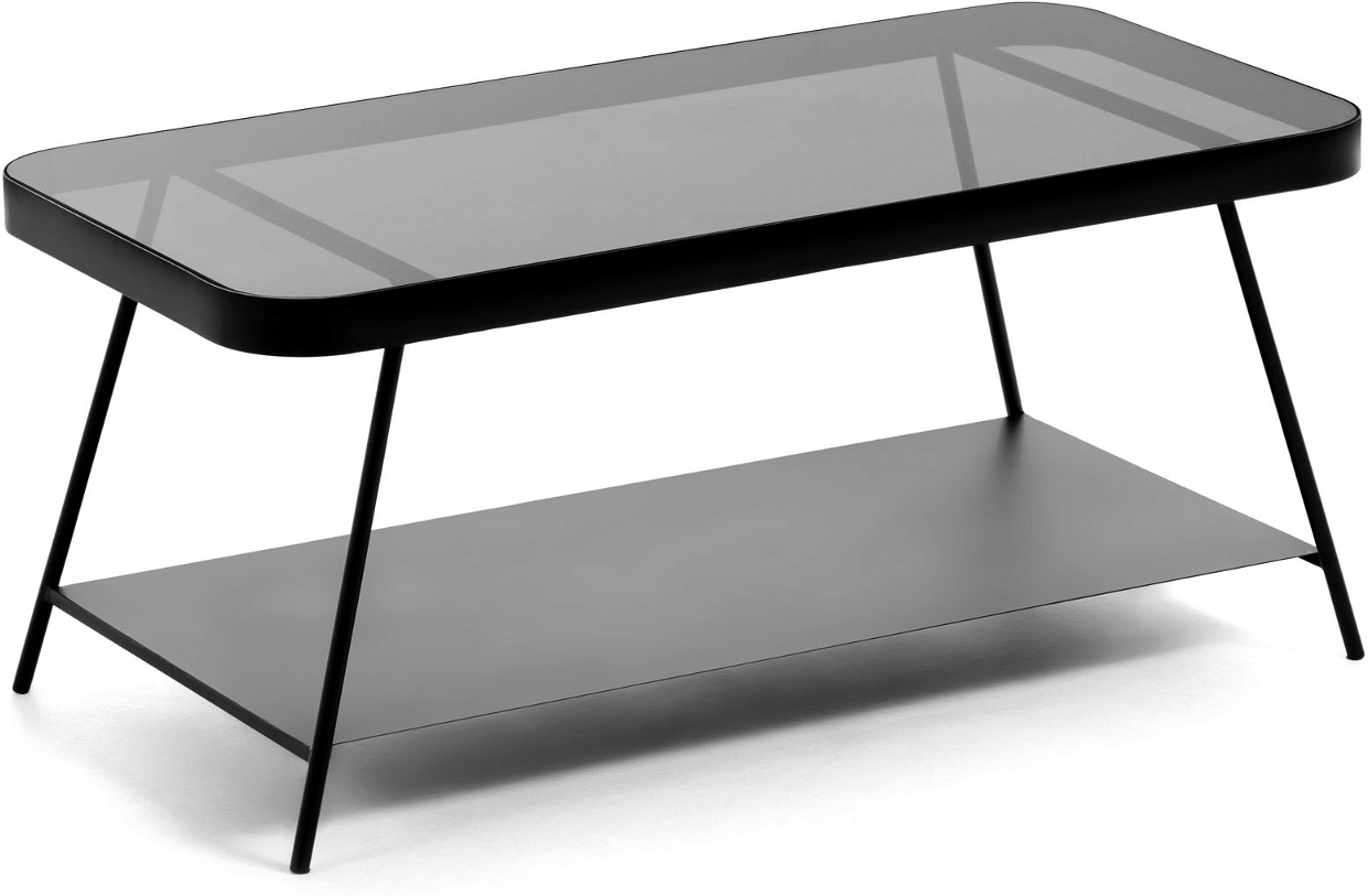 Moderne Duilia Sofabord i Glas og Stål – Elegant Design