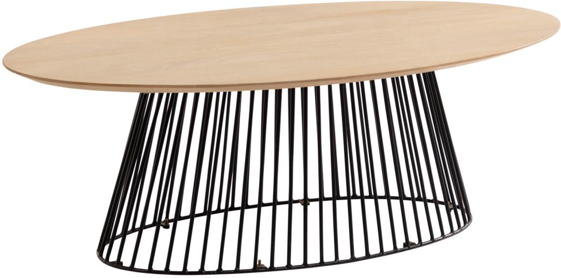 Moderne Sofabord Leska i Massivt Mangotræ og Metal