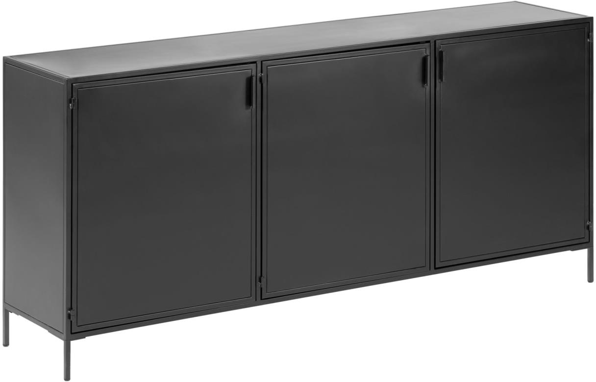 Skænk Sideboard Kave Home Shantay i Sort Stål - Nordisk Stil
