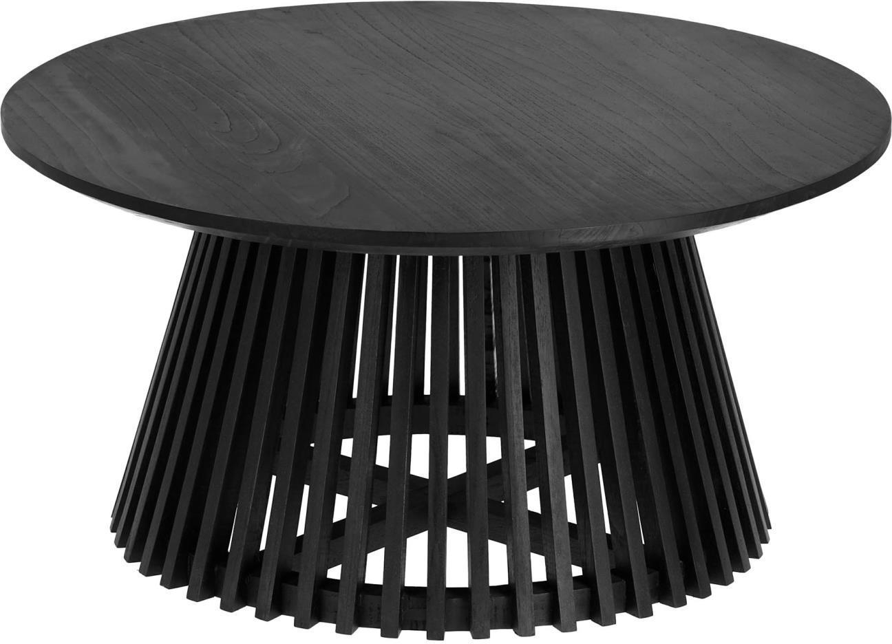 Sofabord Jeanette fra Kave Home - Rustik Sort Finish